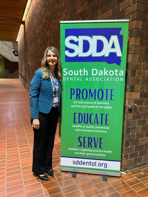 Mary at South Dakota Dental Association conference 